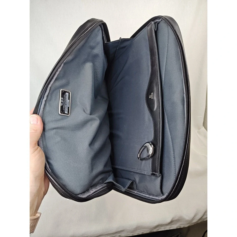 Tumi 2946D Alpha Ballistic Nylon Leather Laptop Briefcase Messenger Bag‎ Tracer